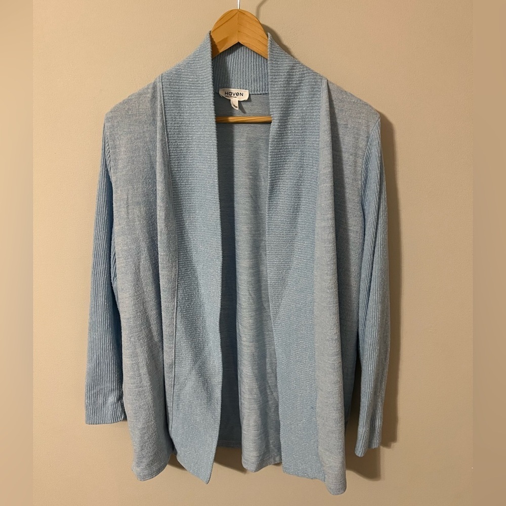 Haven Well Within Marled Knit Open Front Cardigan - Picture 2 of 7